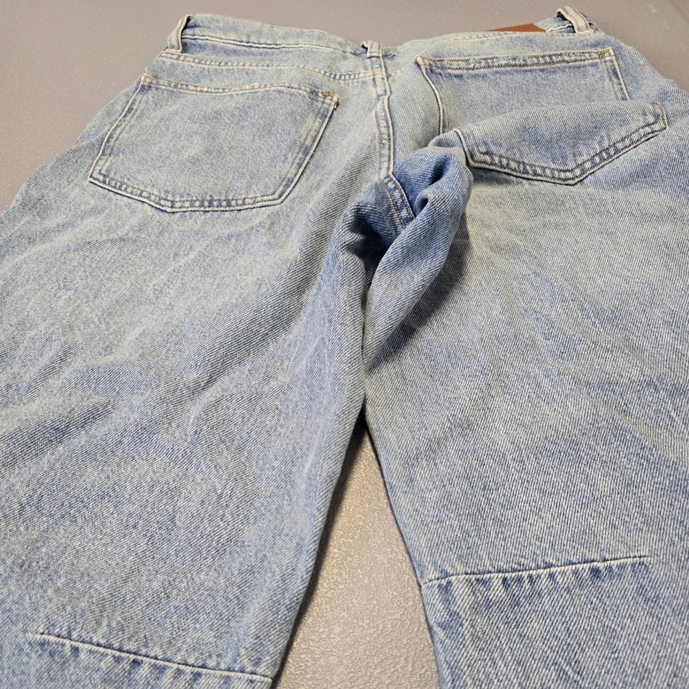 Lucky Brand Barrel Jeans Womens 2/26R Light Wash Wide Leg Relaxed Fit - Picture 8 of 10